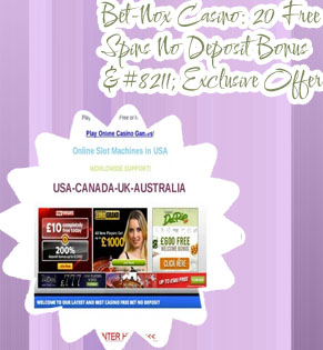 Free no deposit bet
