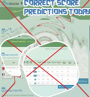 Soccer correct score prediction for today